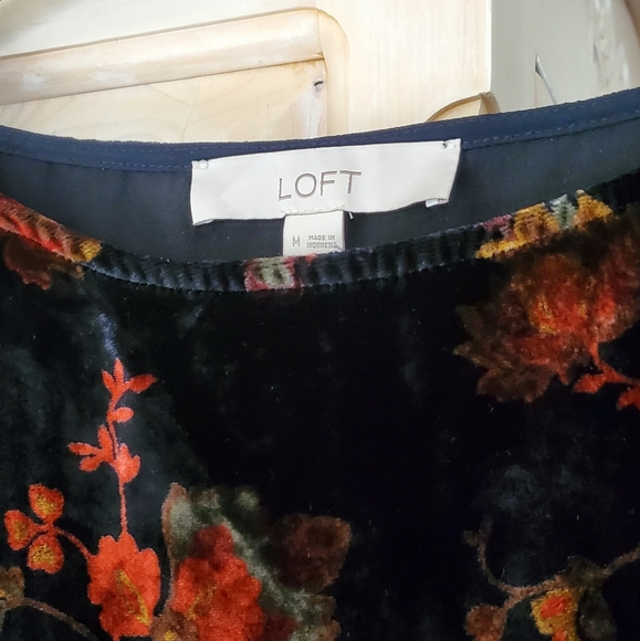 Loft Velvet Floral Dress - Picture 4 of 8